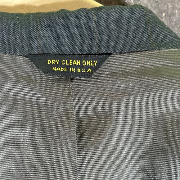 Givenchy Monsieur Double Breasted‎ Blazer Men's XL Gray Striped Jacket Coat Wool - Picture 12 of 16